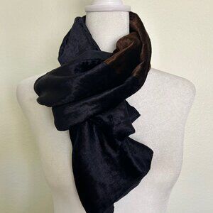 Kenneth Cole Collection Women's Scarf Black Brown OS Fits All